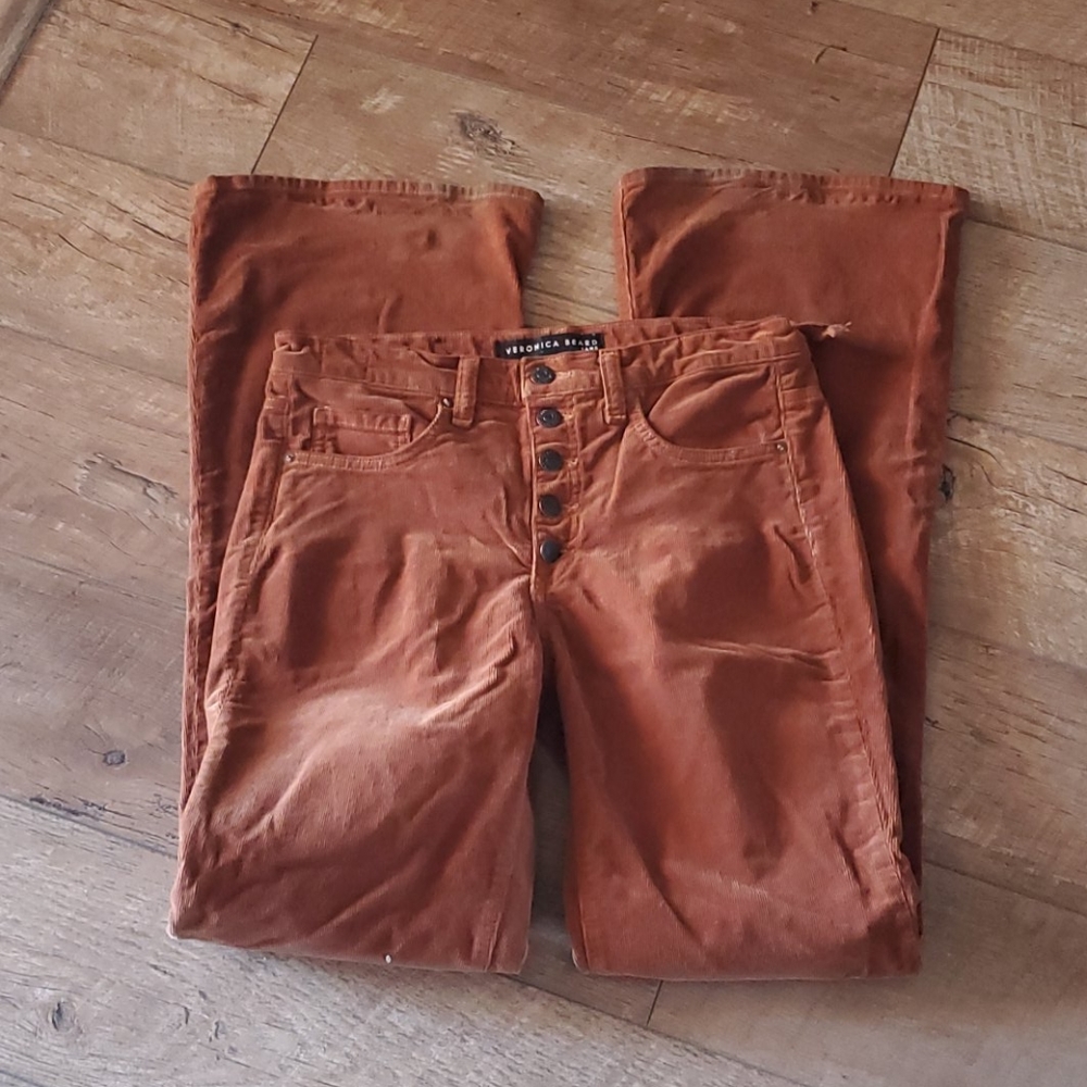 Veronica Beard Beverly Corduroy Flare Pants